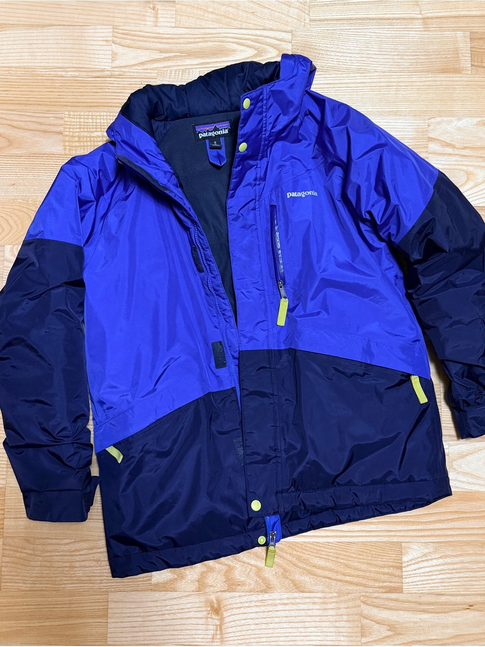 Patagonia Kids Two-Tone Royal & Navy Puffer Jacket